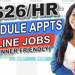 Get Paid $26/hr to Work from Home: Appointment Scheduler Job (Beginner-Friendly!)