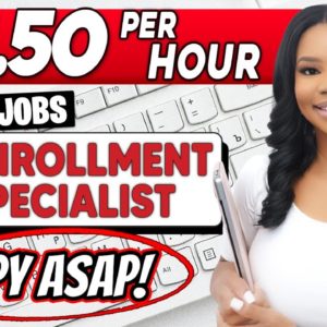 ➡️ Apply Now! $21.50/Hour Work-From-Home Enrollment Specialist Job (Data Entry Required)