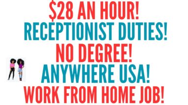 Receptionist Work From Home Job $28 An Hour No Degree Anywhere USA Remote Jobs Hiring Now 2024