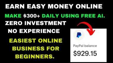 Make $300/Day Using Free Ai Tool | Make Money Online Fast |Earn Passive Income |Online Free Business