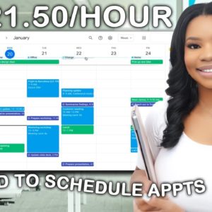 Get Paid $21.50/Hour to Work-From-Home as an Appointment Scheduler - Beginner-Friendly - Apply Today