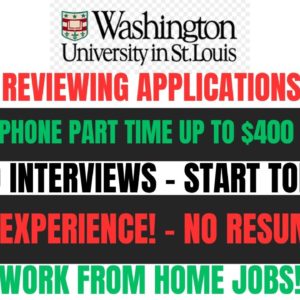 Reviewing Applications Up To $400 A Week No Talking Work From Home Job + No Interview No Experience