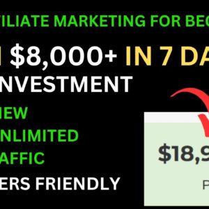 Get Paid $8,000+ In 7 Days (NEW Method ) Free Affiliate Marketing For Beginners | Digital Income