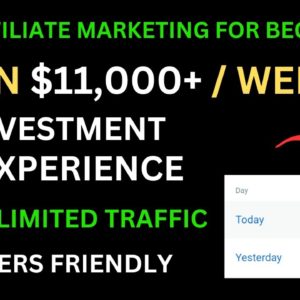 Earn $11,000 Weekly With Affiliate marketing ( New Traffic ) Affiliate Marketing For Beginners 2024