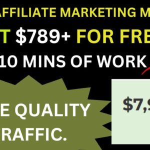 Get Paid $768 In 10 Mins With This Free Affiliate Marketing Method | Passive Income | Digital Market