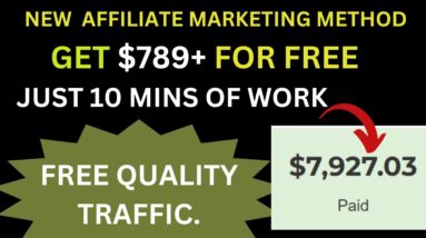 Get Paid $768 In 10 Mins With This Free Affiliate Marketing Method | Passive Income | Digital Market