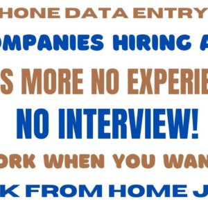 10 Data Entry Work From Home Jobs and 3 International Data Entry Work From Home Jobs