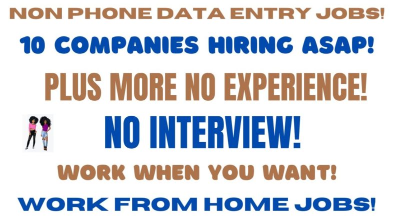 10 Data Entry Work From Home Jobs and 3 International Data Entry Work From Home Jobs