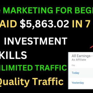 Get Paid $5,863.02 In 7 Days | Affiliate Marketing Tutorial | Digital Income | Online Business.