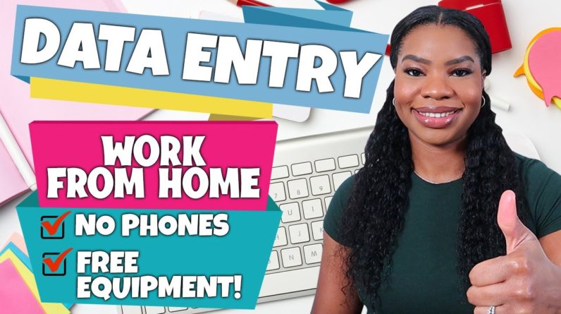 Data Entry Jobs From Home! Earn $15/Hour (FREE Equipment Provided!)