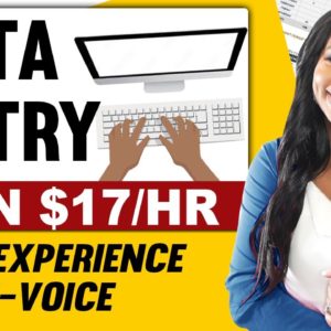 HURRY! $17/Hour Data Entry Work From Home Job (No Phones!)