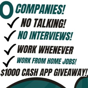 10 Non Phone No Interview  No Experience Work When You Want Work From Home Jobs + Giveaways