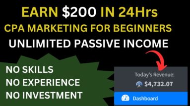 The Best and Easiest Way to Earn $200 Daily With CPA Marketing As a Complete Beginner | Earn money