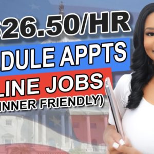 Work From Home! $26.50/hr Appointment Scheduler (Now Hiring!)