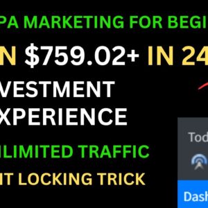 Earn $759 /24Hrs With Easy CPA  Affiliate Marketing For Beginners | Content Locking |Passive Income