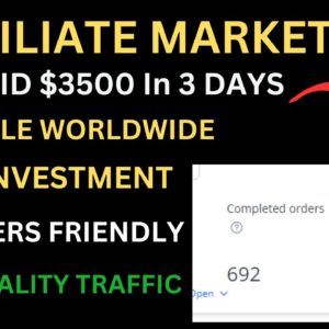 Get Paid $3500 With  Affiliate Marketing | Make Money Online | Digital Marketing For Beginners