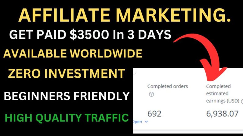 Get Paid $3500 With  Affiliate Marketing | Make Money Online | Digital Marketing For Beginners