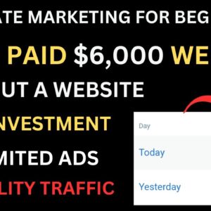 Get Paid $6000 /Weekly With Affiliate Marketing | Online Business | Sell Digital Products | Income