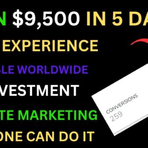 Make 9,500 In 6 Days With Cheap Affiliate Marketing | Cheap Traffic | Digital Marketing Income.