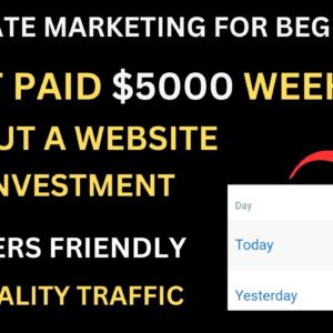 (Unique Method) Get Paid $5000 Weekly With Affiliate Marketing | Affiliate Marketing For Beginners.