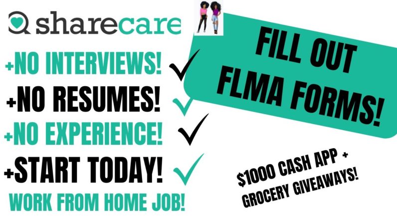 Fill Out FMLA Forms No Degree Work From Home Job + Start Today No Interview No Experience + Giveaway