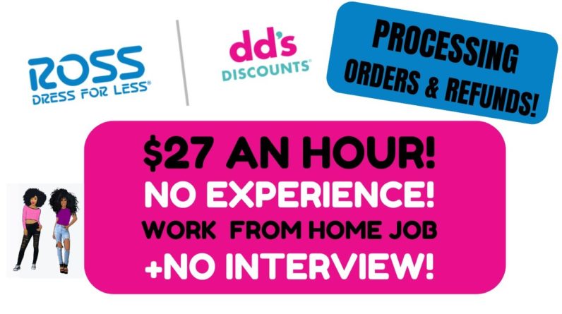 No Experience! Ross Hiring! - $17-$27 An Hour! Work From Home Job Anywhere USA!  No Resume Companies