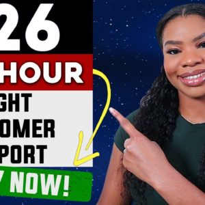 Overnight Work-From-Home Jobs: Make $26/Hour Helping Customers At Night! Apply Now!