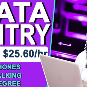 🤑 Get Paid to Type - Up to $25.60 Per Hour Data Entry Job! No Phone Required & Free Equipment!